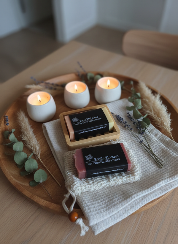 Cozy self-care moment met branded zepen