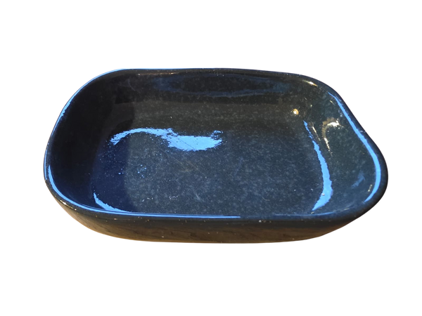 Blauw Keramisch Zeepschaaltje Hoog