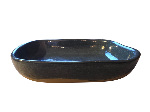 Blauw Keramisch Zeepschaaltje Hoog