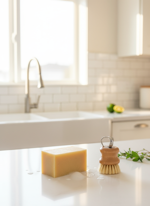 Schoonmaakzeep in keuken